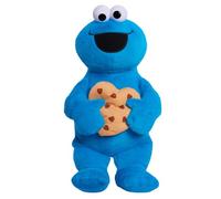 Just Play Sesame Street Sweet Love 15-inch Large Plush Cookie Monster Stuffed Animal, Blue, Soft Plushie, Kids Toys for Ages 18 Month