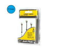 Just Plug Lighting System Lamps LED Wire Street Lights Woodland Scenics OO N O