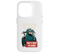 Just Pretend I’m Not Here Fun Grim Reaper Dark Humour Coffee Case for iPhone 14 Pro