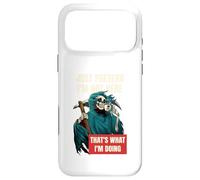 Just Pretend I’m Not Here Fun Grim Reaper Dark Humour Coffee Case for iPhone 17 Pro Max