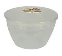 Just Pudding Basins Plastic Pudding Basin with Lid Large Clear 4 Pints 2.27l
