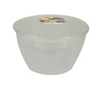 Just Pudding Basins Pudding Basin & Lid 3 Pint 1.71lt Clear Plasic