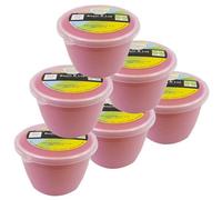 Just Pudding Basins Small Single Portion Steam Pudding Bowls With Lids Pink - 0.25Pt - 6Pk
