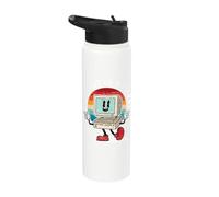 Just Put in A Ticket I Computer Nerd Funny Admin It Support Stainless Steel Insulated Water Bottle