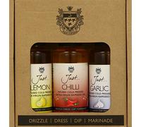 Just Rapeseed Oil - Classic Gift Pack - Lemon, Chilli and Garlic Infused Oil (3 x 100ml) (lemon, chilli, garlic)