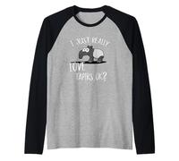 Just Really Love Tapirs, OK? Cute Funky Tapir Raglan Baseball Tee