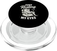 Just Resting My Eyes Alligator Napping Design PopSockets PopGrip for MagSafe