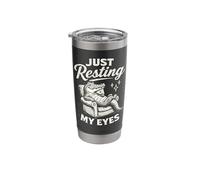 Just Resting My Eyes Alligator Napping Design Stainless Steel Insulated Tumbler