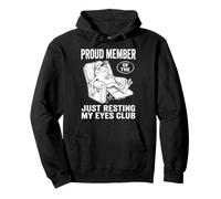 Just Resting My Eyes Funny Frog Nap Lover Lazy Sleeper Pullover Hoodie