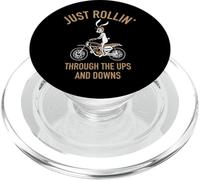 Just Rollin’: Bunny Off Road Motocross Art for Men and Women PopSockets PopGrip for MagSafe