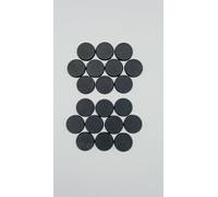 Just Rolling 6's 32mm Round Plastic Wargaming Bases (25 Pcs) - Black Miniature Bases for Wargaming Miniatures Figures - Model Painting Plastic Figures Wargame Miniatures (32mm Round Base)