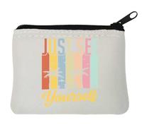 Just See Yourself Chilling On The Beach Neoprene Coin Purse Pouch 10x11cm White