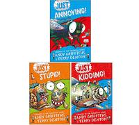 Just Series Books 1 - 3 Collection Set by Andy Griffiths (Just Kidding, Just Stupid & Just Annoying)