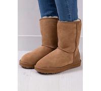Just Sheepskin Ladies Chestnut Short Classic Sheepskin Boots Chestnut