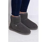 Just Sheepskin Ladies Granite Mini Classic Sheepskin Boots Granite