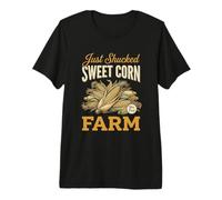 Just Shucked Sweet Corn Farm Vintage Harvest Autumn Graphic Premium T-Shirt