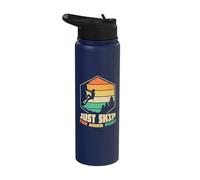 Just Skip The Hard Part - Bolder Bouldering Rock Climber Stainless Steel Insulated Water Bottle