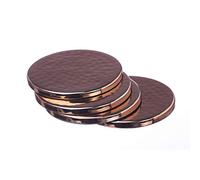 Just Slate Copper Coasters, Metal, 10.5cm Diameter