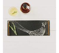 Just Slate Js/St/PH Small Pheasant Serving Tray, Black