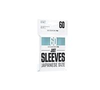 Just Sleeves | 60 Card Sleeves | Transparent | Glossy Appearance | Japanese Format 62 x 89 mm | Color Code: Pink | Board Game | Accessory