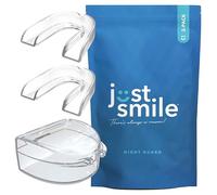 Just Smile Night Protector 2 Pack - Mouth Guard for Grinding Teeth and Clamping Teeth Mouldable and Custom Night Protector for Grinding (Transparent)