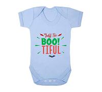 Just So Bootiful Beautiful Halloween Statement Baby Grow Vest, 3-6 Months, Pastel Blue