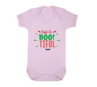 Just So Bootiful Beautiful Halloween Statement Baby Grow Vest, 6-12 Months, Pastel Pink
