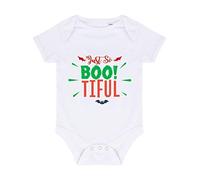Just So Bootiful Beautiful Halloween Statement Baby Grow Vest, 6-12 Months, White