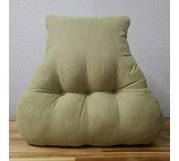 Just So Home Back Support Lumbar Cushion Faux Suede Pain Relief Armchair Car Office (Sage)
