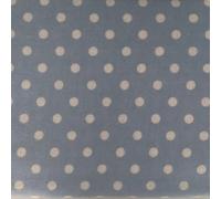 Snugglemore Luxury 100% Brushed Cotton Flannelette Fitted Sheet Patterned Stripe or Polka Dot (Blue Polka Dot, Double)