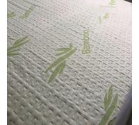 Snugglemore Organic Bamboo Knitted Jacquard Waterproof Mattress Protector - Pillow and Pillow Protectors Also Available (Single Mattress Protector)