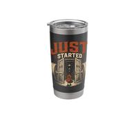 Just Started Gym Beginner Fitness Motivation Gift Stainless Steel Insulated Tumbler