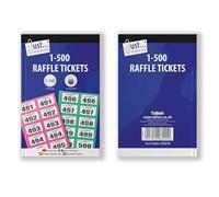 Just stationery 1-500 Cloakroom Ticket, Assorted Colors, 8000