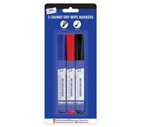 Just Stationery 1141 Chunky Dry Wipe Board Markers, Pack of 3