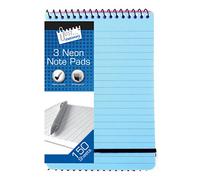 Just stationery 128x176mm Neon PP Cover Notebook (Pack of 3), 6099