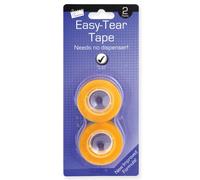 Just Stationery 18mmx33m Easy Tear Tape (Roll of 2)