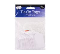 Just stationery 36 x 53 mm Pre Strung Tag (Pack of 100)
