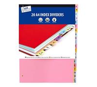 Just Stationery 4059/72 A-Z A4 Paper Index Divider, Pack of 20