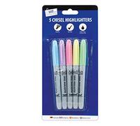Just stationery 5 Pastel chisel tip Highlighters