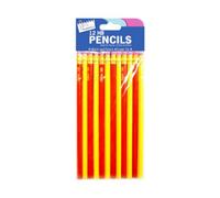 Just Stationery 5019/96 HB Pencil with Eraser, Pack of 12