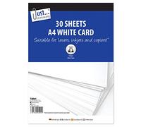 Just Stationery 5095 A4 30 Sheet White Card