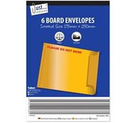 Just stationery 6 Board Envelopes 175 x 250 mm 4686