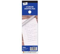 Just-Stationery 75 x 210 mm Lined Paper Shopping Pad (Pack of 6)