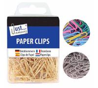 Just Stationery 9192 Assorted Hanging Box Paper Clips, 120 clips