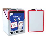 Just Stationery A4 Magnetic Dry Wipe Board - Assorted Colours