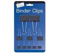 Just Stationery Assorted Binder Clip (Pack of 10)