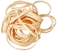 Just Stationery Assorted Size Original Rubber Elastic Band, Brown (Pack of 1, 100g)