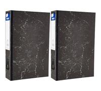 Just Stationery Box File, Black (Pack of 2)