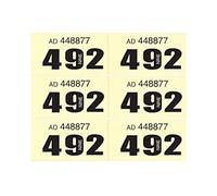 Just Stationery Cloak Room Raffle Tickets 1-1000 (Pack Of 12) (One Size) (Multicoloured)