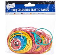 Just stationery Coloured Elastic Bands, Multi, 6224